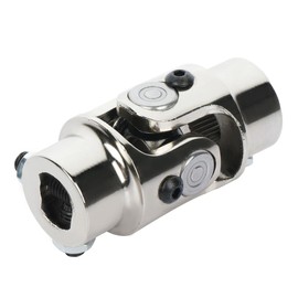 SCITOO Steering u Joint 11/16-36 Spline X 3/4 DD Single Steering Shaft U Joint Coupler Chrome Universal Coupling