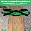 ECOMAID 4 Pack Replacement Multi-Surface Rubber Roller Brushes Compatible for