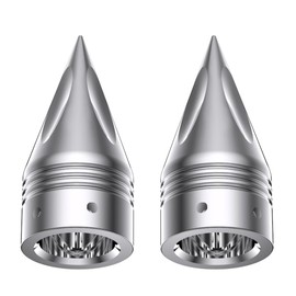 Advanblack 3.6″ Axle Nut Covers Caps, Front CNC Axle Nut Covers Caps Compatible for Harley Touring Softail Road King Street Electra Glide Fat Boy Iron 883