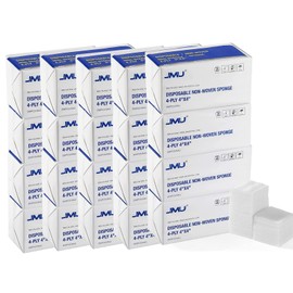 4000 4x4 Gauze Pads, JMU 4-Ply Non Woven Gauze Sponges, Non-Sterile Gauze All Purpose Gauze