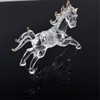 One Feng Shui Crystal Glass Success Horse Sculpture Zodiac Horse