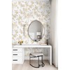 Safiyya Peel and Stick Wallpaper Gold and White Wallpaper Floral