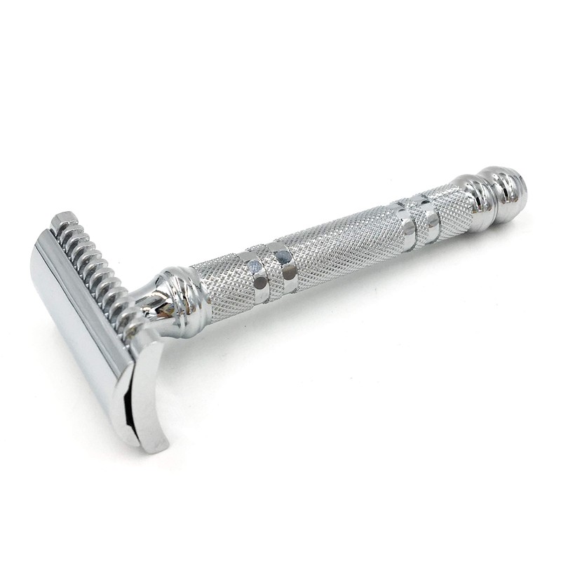 Parker Open Comb Double Edge Safety Razor – Heavyweight Chrome