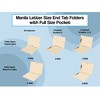 Manila Pocket File Folders, Doctor Stuff, Letter Size End Tab