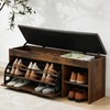 Stabrech Shoe Storage Bench with Flip Drawer, Shoe Rack with