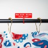 Shower Curtain Rings, 24 Pack, in Gold-Colour, Inner Diameter 2.7