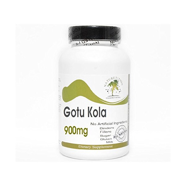 Naturetition Supplements Gotu Kola 900mg ~ 100 Capsules - No