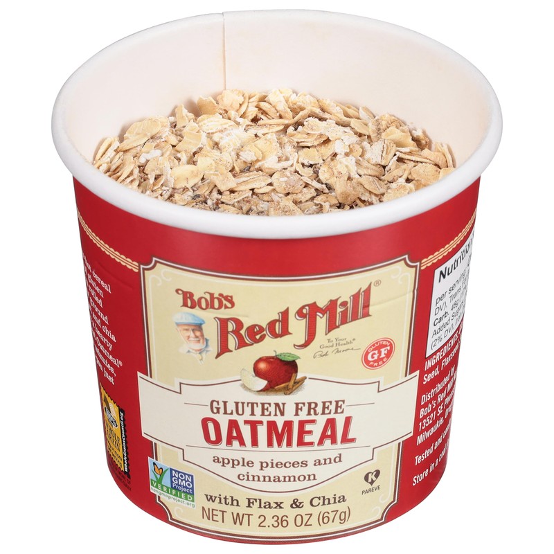 Bob's Red Mill Apple Cinnamon Oatmeal Cup, 1 cup (Pack