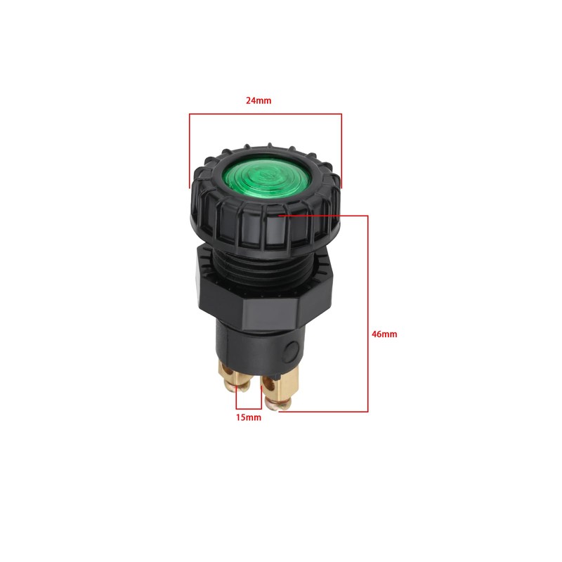 YINETTECH 4 Pcs Car Indicator Light Panel Indicator Light Ignition