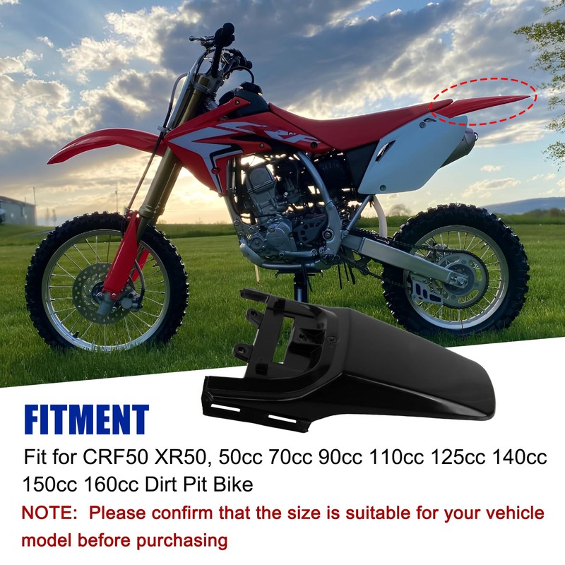 PSLER Motorcycle Rear Mudguard Fit for CRF50 XR50 110 125CC