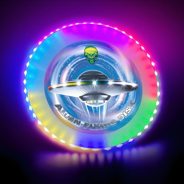 Begonia Leuchtend Frisbee Flying Disc, Ultimate Scheibe Spielzeug mit 38