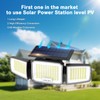 JEJOT Solar Security Light Outdoor Super Bright LED w/Remote Control,