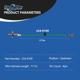 Oxygen O2 Sensor Upstream for Subaru Forester X 2.5L H4 2011 2012 2013, for Subaru Impreza XV 2.0L H4 2012 2013 2014, Replace 234-9109