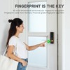 SAMUNIX Smart Fingerprint Door Lock with Handle - Premium Golden