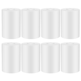 Teenyyou 8 Pcs White Frosted Glass Shade Replacements for Pendant Light Fixtures Glass Lamp Shade Cover, 1-5/8 Inch Fitter E26 Base, 4"w x 6"h, Replacement Lamp Globe for Chandelier Wall Sconce