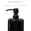 JIMEI Black Marble Soap Dispenser Hand or Dish for Bathroom