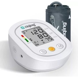 Ziqing Automatic Blood Pressure Monitor Upper Arm BP Machine Heart Rate Monitor