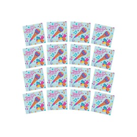 JoJo Siwa Multicolor Party Luncheon Napkins - 7" x 7" (16 Pcs) - Premium Paper Napkins - Perfect for Kids' Birthday Parties & Celebrations
