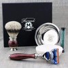 Haryali Men's Razor Set with 5 Blades Shaving Brush, Shaving