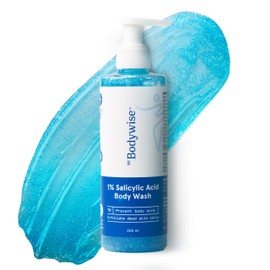 Bodywise 1% Salicylic Acid Body Wash for Women 250ml | Helps to Prevent Body Acne & Cleanse Skin | Paraben and SLS free