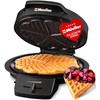 Mueller Heart 5 Waffle Maker, Norwegian Waffle Iron, Adjustable Browning