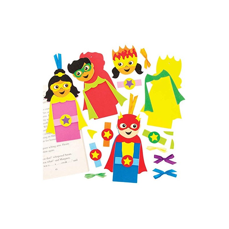 Baker Ross FE402 Star Hero Bookmark Kits - Pack of