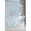 Kassatex Fine Linens Willow-Spa Blue Shower Curtain, Blue