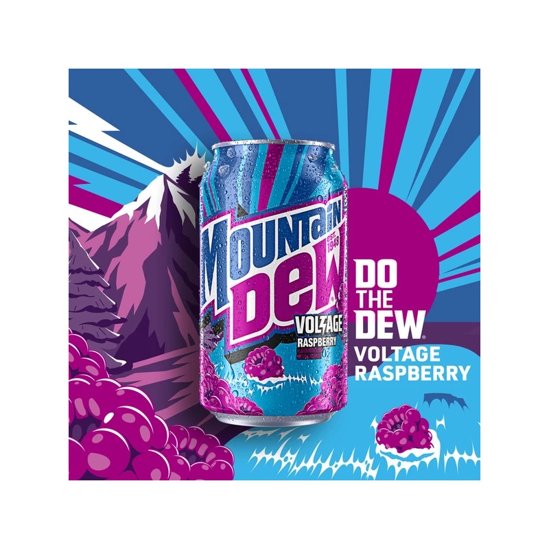 Mountain Dew Voltage 12 Pack 12 oz Cans Mtn Dew