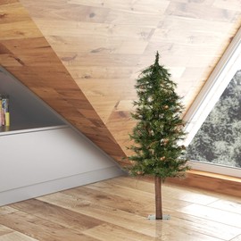 Vickerman 3' Mixed Country Alpine Artificial Christmas Tree Unlit - Faux Christmas Tree - Seasonal Indoor Home Decor