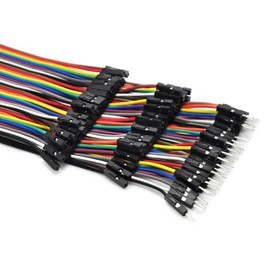 Gikfun Multicolored Dupont Wire Kit, 40pin Male to Female, Male to Male, Female to Female Breadboard Jumper Wires Ribbon Cables for Arduino Beginner DIY EK8403C