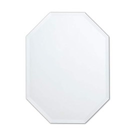 Better Bevel 24" x 32" Frameless Octagon Mirror | 1" Beveled Edge | Bathroom Wall Mirror
