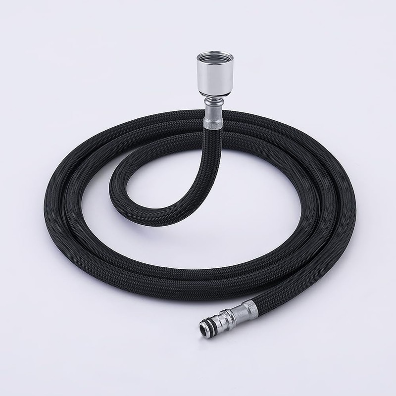 Black Kitchen Faucet Hose Replacement M15*1MM X G1/2,Kitchen Sink pull