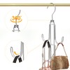 Baoswi 1 Pack Purse Organizer for Closet, 4-Tier Hanging Bag