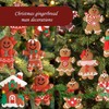 DHSUN Christmas Tree Ornaments, Gingerbread Man Pendants, 12 Pieces, Hanging