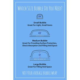 4 large rolls of Bubble Wrap total 700 feet, small bubble wrap 3/16 cushioning, 700 ft, heavy duty, perforated Every 12" Made in the USA by American Bubble Boy, bulk bubble wrap for moving, shipping