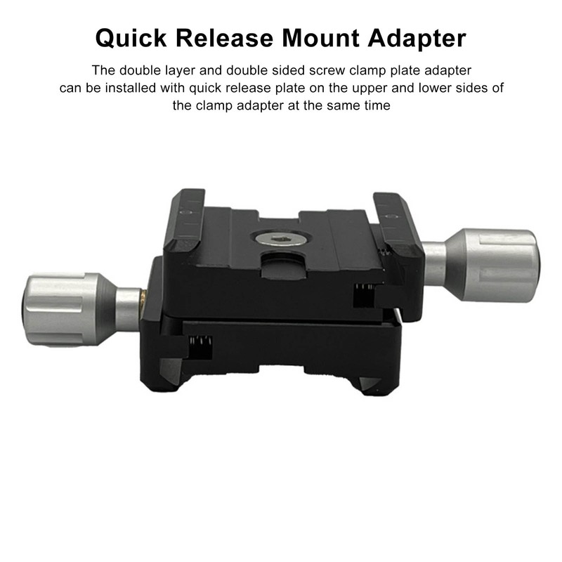 Quick Release Plate Mount Adapter Clamp Tripod Head Clamp Two