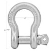CALHAWK New 3/4" Steel Screw Pin Anchor Bow Shackle -