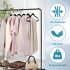 UNEED Black Velvet Hangers with Golden Hooks, 36 Pack -