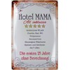 Tin Sign 20 x 30 cm Curved Hotel Mama All