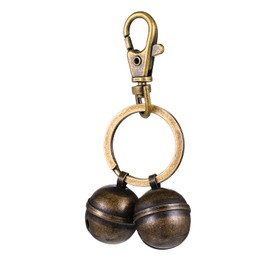 YBEATY Loud Dog Cat Collar Bells Pet Tracking Copper Bells Charm Vintage Pets Pendant Key Rings with Quick Snap Clips for Small Medium Large Dogs Outdoor Hiking Walking Decoration Supplies
