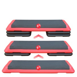 Heemab Adjustable Aerobic Step for Fitness, Enhance Workouts with 3 Height Levels, Non-Slip & Lightweight Design
