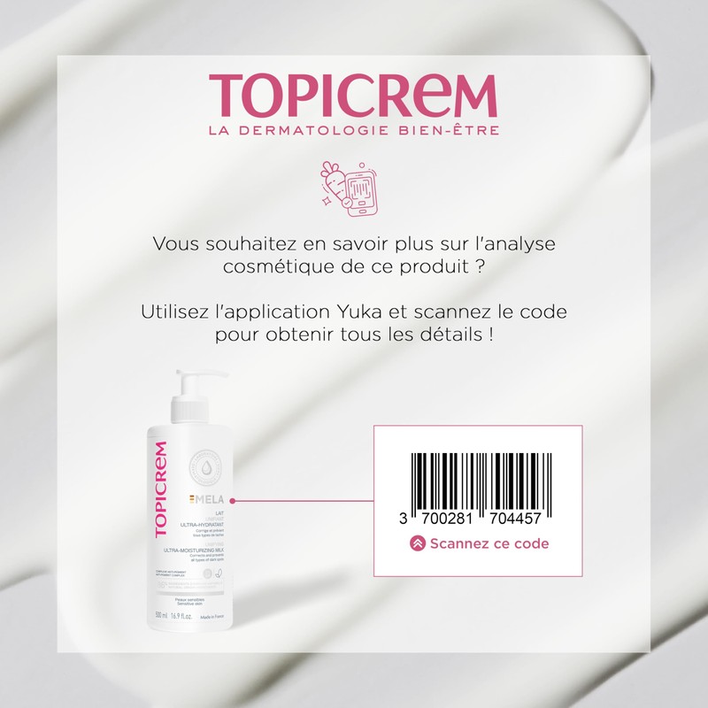 GIGATEMP Topicrem - Mela, Lait Unifiant Ultra Hydratant Corps -