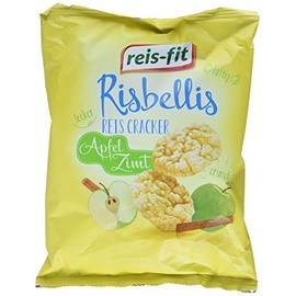 reis-fit Risbellis Rice Cracker Apple & Cinnamon Pack of 4 (4 x 40 g)