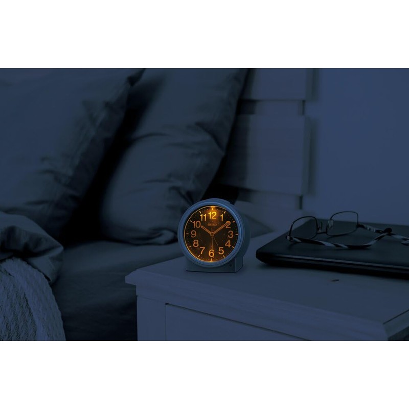 Seiko Clock KR518G Alarm Clock, Table Clock, Auto-Illumination, Analog, Light-Gathering