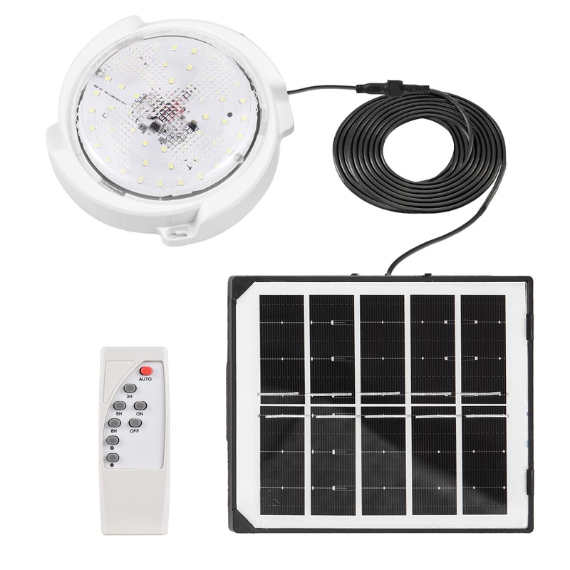 45W Solar Lights Indoor&Outdoor Home Solar Shed Lamp 50 LED