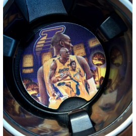 Unbranded SET OF 2 KOBE BRYANT LAKERS NEOPRENE RUBBER CAR COASTERS