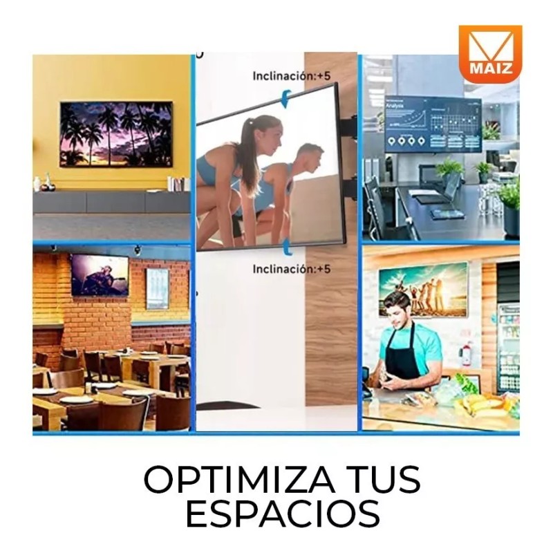 Maíz Soporte Base Pantalla Tv Monitor Vesa Fijo 14-42 Pulgadas