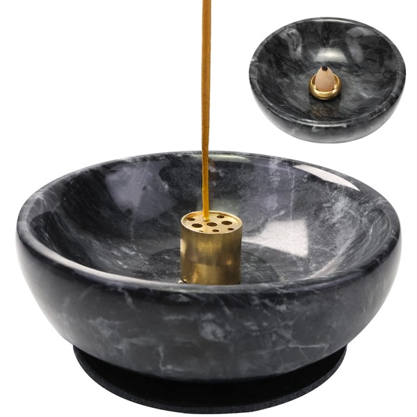 Vrupin Natural Marble Incense Burner, Handmade Incense Stick Incense Burner