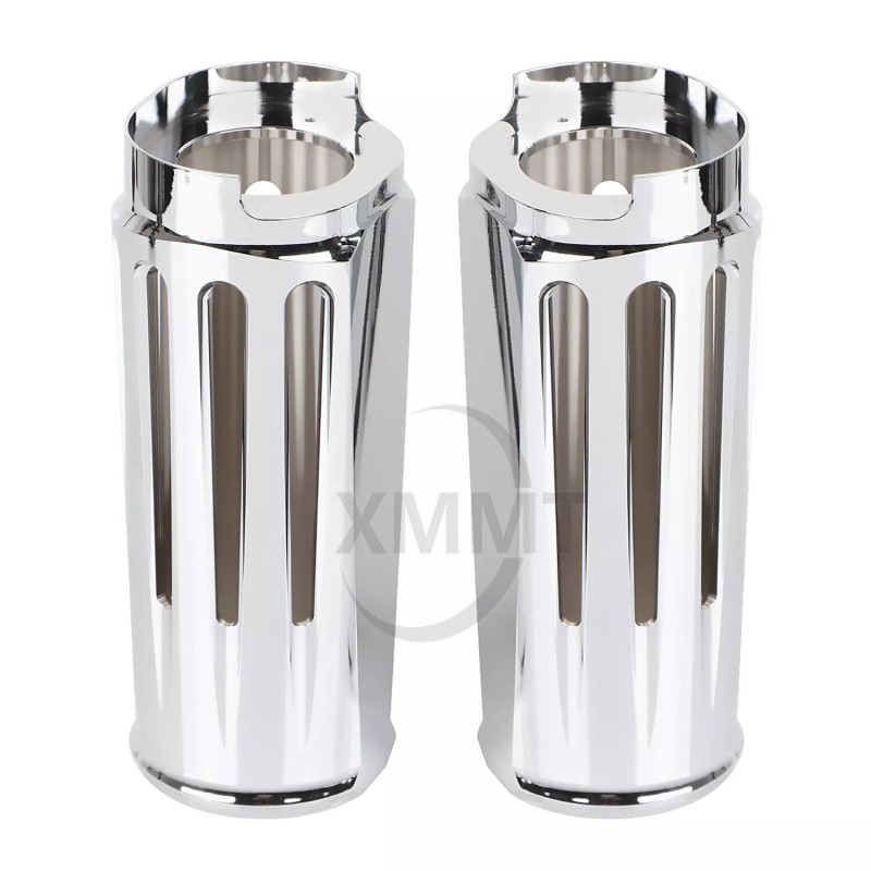 Unbranded 2" Extend Fork Cans Boots Cover For Harley Touring