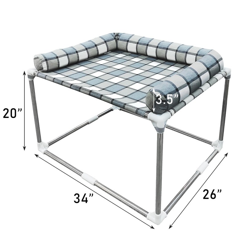 Bedside Cosleeper Pet Dog Bed - Dog Beds with Pillow